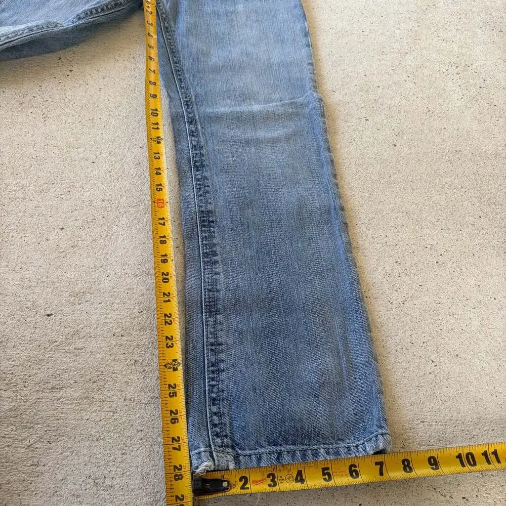 Y2k Aeropostale Essex Straight Leg Distressed Light Wash Denim Jeans 28/30